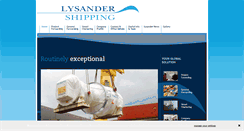 Desktop Screenshot of lysandershipping.com